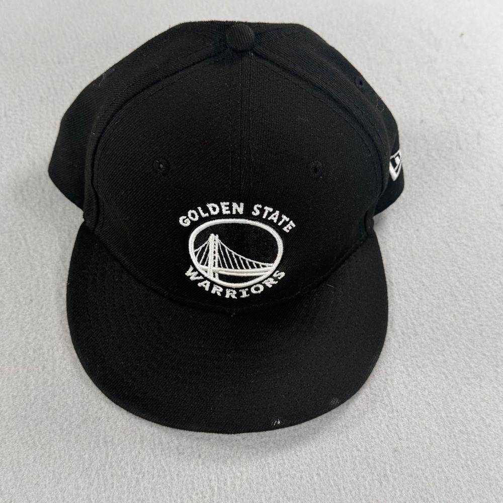 New Era 9FIFTY Golden State Warriors Youth Snapback Hat Black NBA Cap